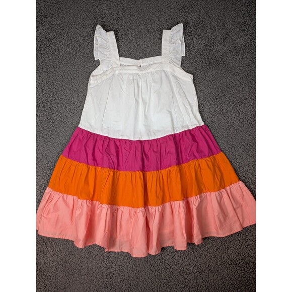 THML Dresses & Skirts - Anthropologie THML Sleeveless Midi Dress Lined Tiered Color Block Women's Sz M